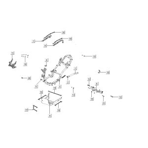 Frame parts Kymco Carry 4-stroke injection euro4 gloss black