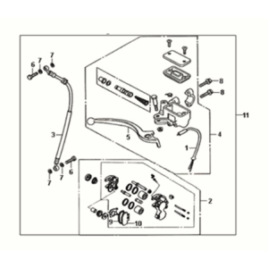 Front brake master cylinder Sym Fiddle III 50 E3