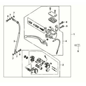 Front brake master cylinder Sym Orbit III 50 E5