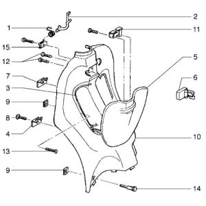 Legshield Piaggio Liberty 4-stroke until 2005