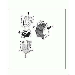 For plating Peugeot Kisbee flat red original euro4
