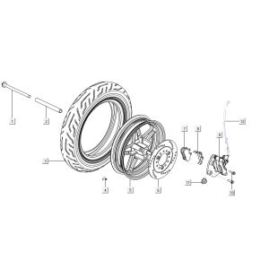 Front wheel - brake Niu M1