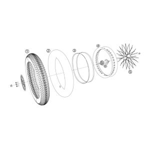 Yadea Trooper 01 Fat Bike Front Wheel Set