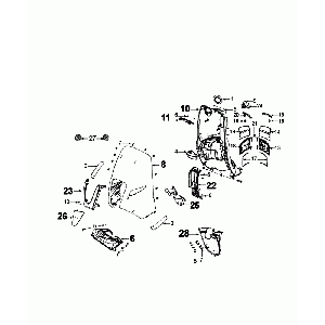 Front Panels Peugeot Django matt gray