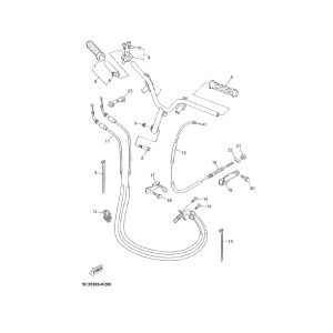 Gas Brake Cables Yamaha Neo's 4-stroke (after 2008)
