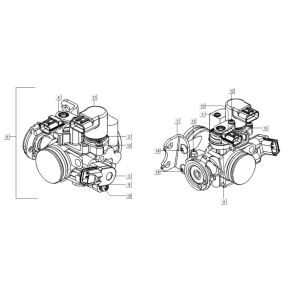 Throttle Kymco Xciting 400i Yellow