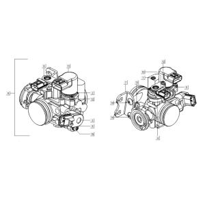 Throttle Kymco Xciting 400i Pearly Black