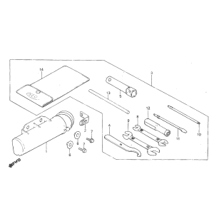 Honda MT50 tool tray