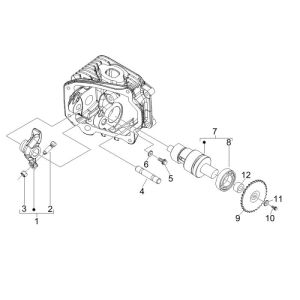 Camshaft Piaggio New Fly 4-stroke 2-valve
