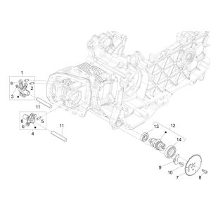 Group Balancing Bracket Vespa Sprint 125 4T 3V IE ABS -Groep Balanceringensteun Vespa Sprint 125 4T 3V