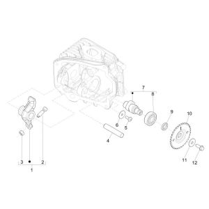 Camshaft Vespa Primavera 25km 4-stroke 2-valve