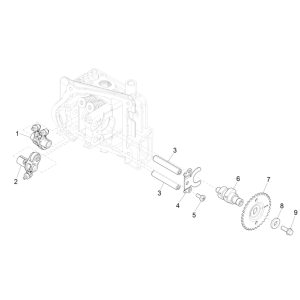 Piaggio Liberty 50 4-stroke balance and support group (IGET Euro 5)