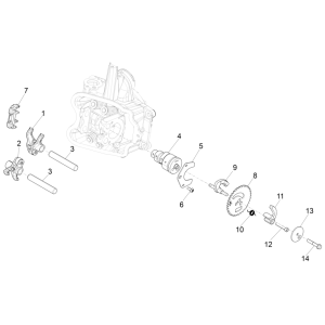 Group balance and support Piaggio MP3 350 Maxi sport E4 ABS 2018-2020 (EMEA)