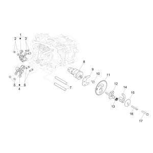 Group balancing support Piaggio MP3 300 HPE/300 HPE SPORT E5 ABS 2020-2022 (EMEA)