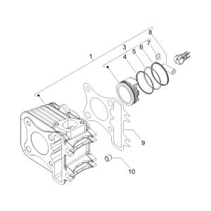 Cylinder Piaggio Fly 4-stroke