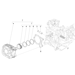 Piaggio Liberty 50 4-stroke cylinder piston pin group