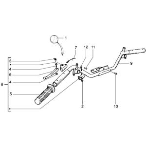 Handlebar parts Piaggio Liberty 4-stroke up to 2005
