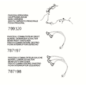Harness - connector Peugeot Django 125 EFI E5 2021-2022