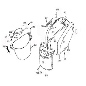 Helmback - Caps China Flash /Pico titanium