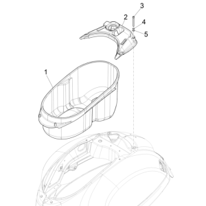 Vespa GTS 125 4T E5 ABS 2021 helmet box (EMEA)