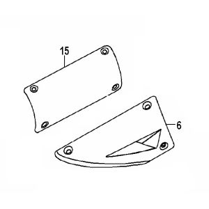 Exhaust heat shield Generic Xor competition 2009 2-stroke