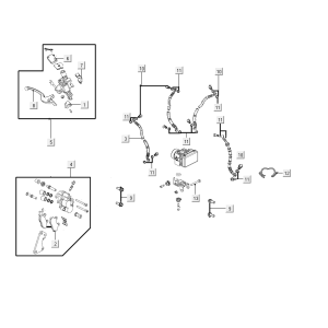 Brake Master Cylinder Kymco People S 50i E4 Blue