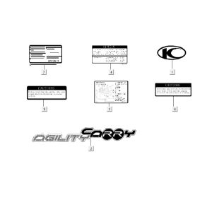 Infostickers Kymco Delivery 4-stroke black