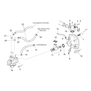 Injection Aprilia SR 50 H2O ie+carb 2004-2009