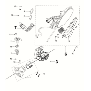 Injection system Peugeot Django 125 EFI E5 2021-2022
