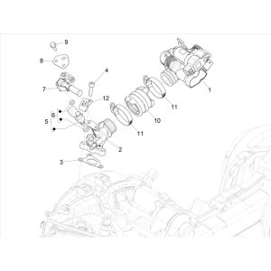 Piaggo Zip 4-stroke inlet (euro5 injection IGET)