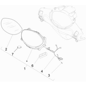 Speedometer Piaggio New Fly 4-stroke 4-valve