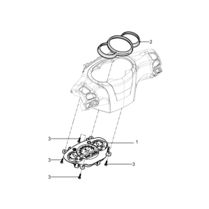 Instrument group cruscotto Piaggio Beverly 350 E3 Sport Touring 2013-2014