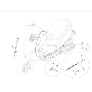 Piaggo Zip 4-stroke cables (euro5 injection IGET)