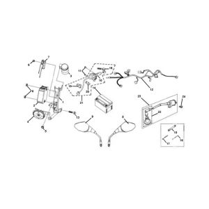 Wiring Harness- Mirrors Sym Jet Sport-X 2-stroke