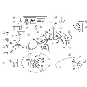 Cable harness Kymco MXU 400