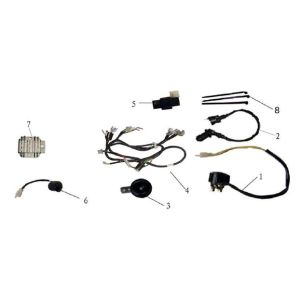 AGM LX cable harness black