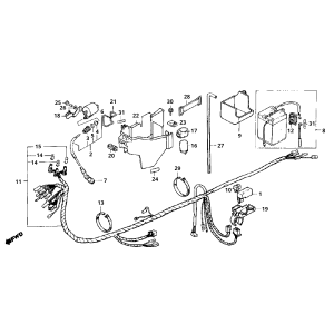 Honda MB50/MB80 wiring harness