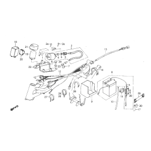 Honda MT50 wiring harness