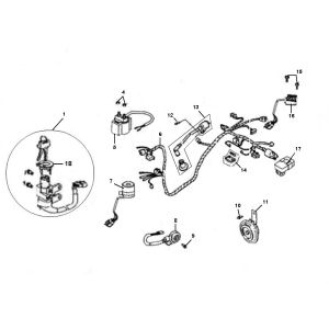 Wiring harness Neco Borsalino Uno 4-stroke