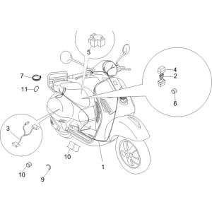 Wiring Harness Vespa Lx 25km 4-Stroke 2-Valve