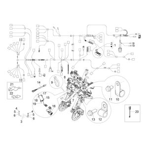 Main cable group Piaggio MP3 300 HPE/300 HPE SPORT E5 ABS 2020-2022 (EMEA)