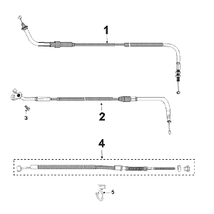 Cables Peugeot Kisbee white