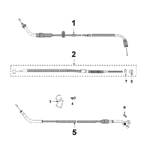 Cables Peugeot New Vivacity 4-stroke Blue
