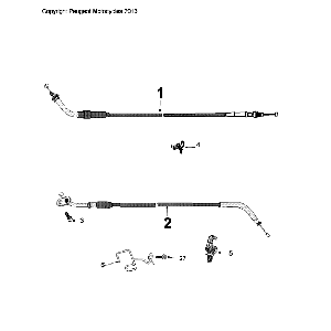 Cables Peugeot Peugeot Citystar 50 Brown