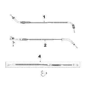 Cables Peugeot Speedfight 3 AC Red