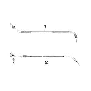 Cables Peugeot Speedfight 3 LC red