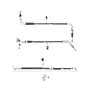Cables Peugeot Speedfight 4 4-stroke Black