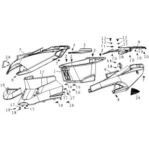 Kapdels-Buddybak China fox blue shine