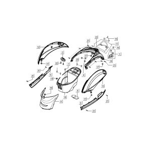 kapdelen Kymco Sento 4-stroke blue