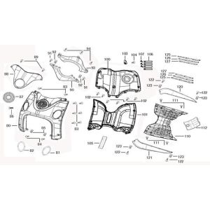 Cap parts AGM Joy white